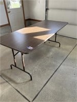 6’ Formica topped folding table