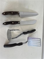 Cutco Knives, Potato Masher and Spatula