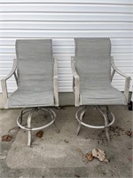 Pair of Bar Stool Outdoor Chairs
