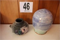 (2) Pieces of Hand Made Pottery(R1)