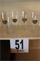 (4) Heidelberg Beer Glasses(R1)