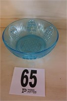 Vintage Blue Glass Bowl(R1)