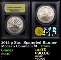 2012-p Star Spangled Banner Modern Commem Dollar $