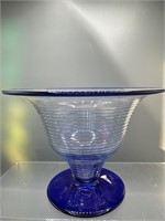 Cobalt blue art glass vase