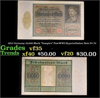 1922 Germany 10,000 Mark "Vampire" Post-WWI Hyperi