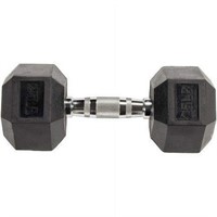 WFF2006  Rubber Hex Dumbbell Single DB25S