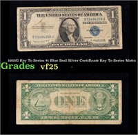 1935G Motto $1 Blue Seal Silver Certificate Grades