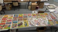 57-silver and gold age comics including Harvey,
