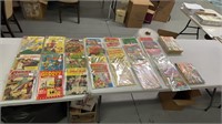 60 silver and golden age comics including gold