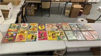 Approximately 100 silver and golden age comic