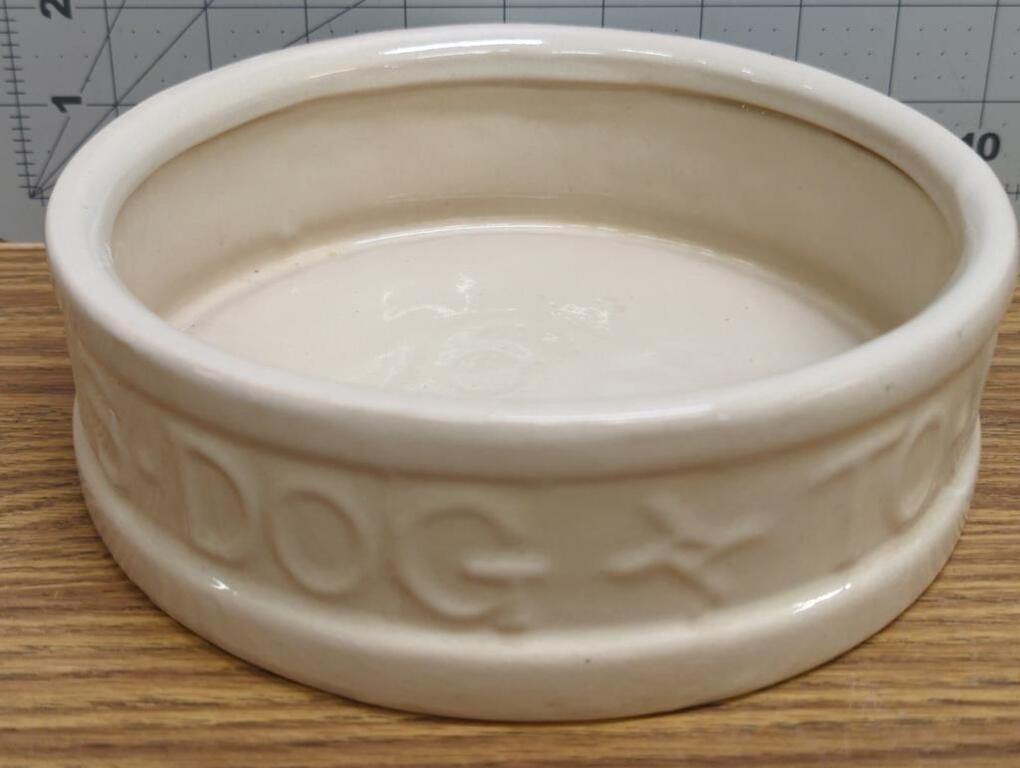 McCoy pottery dog dish