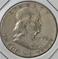 Silver 1952. Franklin half dollar