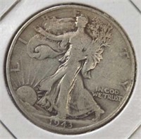 Silver 1941 walking liberty half dollar
