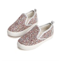 R9342  Glitter Slip-On Casual Sneaker Size 1