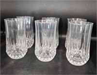 6 Pc. Crystal Glasses 5 1/4"T