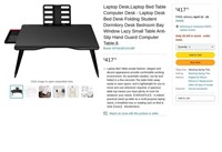 B6426  Laptop Bed Table Computer Desk, 25x15