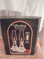 LOT 269 SET OF MATCHING OIL LAMPS IN BOX