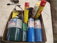 Propane torches, propane,  butane lighter/butane