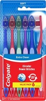 SM2043  Colgate Extra Clean Soft Toothbrush, 6 Ct