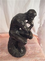 LOT 271 THE THINKER STATUE AROUND 10 INCHES HIGH