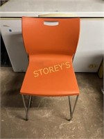 Orange Stacking Patio Chair