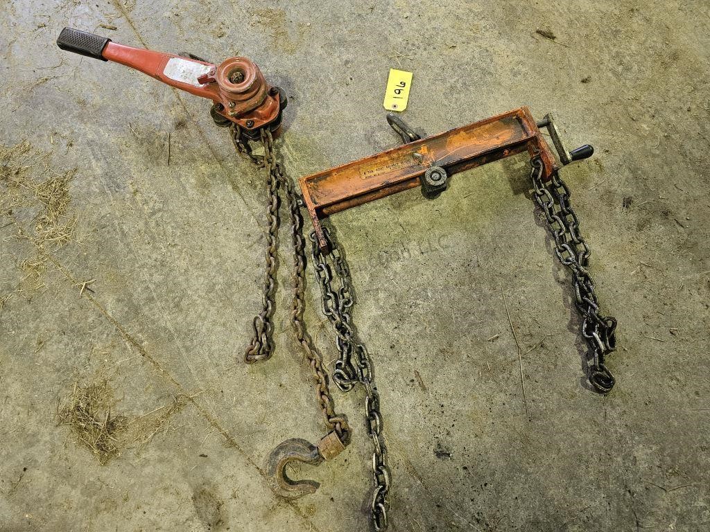 Chain fall, 4 ton Hoist.