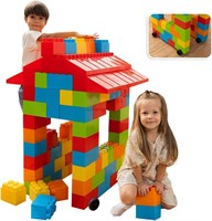 Giant Plastic Blocks  86pcs+wheels  Ages 1-8