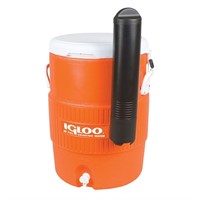 10 Gal. Orange Beverage Jug with Cup Dispenser