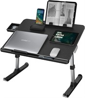 NEARPOW XXL Laptop Desk with Drawer-Black