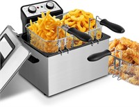 5L 3-Basket Deep Fryer  1800W  Stainless