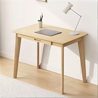 Solid Wood Writing Desk with 2 Drawers  80CM