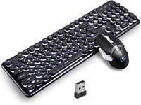 Soke-Six Gaming Keyboard & Mouse  Retro  Black