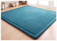 Blue Nursery Rug  Crawling Mat(5.0'x 6'8)