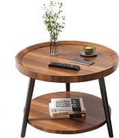 Round Coffee Table  Double-Layer  Size: 40cm A