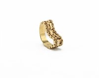 18k Gold Chain Style Ring Sz. 10.25