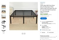 E8069  Lusimo Queen Bed Frame Heavy Duty Support