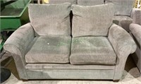 La Z Boy brand sage green love seat     556