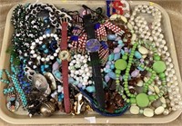 Tray lot of beautiful beaded chokers and