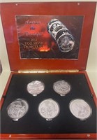 S - 2012 5 OZ SILVER QUARTER SET (H5)