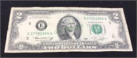 United States two dollar bill 827781865A, 1976.