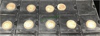 Coins - collection of United Kingdom half