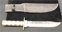 13.75 inch aluminum handled bowie knife with 8