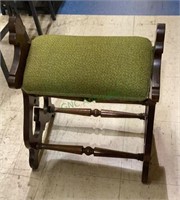 Antique rocking foot stool - for use with a