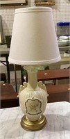 Vintage ceramic French style table lamp with