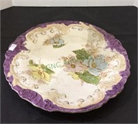 Antique hand painted larger plate with wall