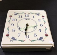 Lenox ceramic tile battery operated wall clock