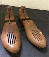 Vintage wooden shoe form stretchers.    833