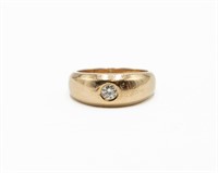 Diamond 14k Gold Wedding Ring Sz. 8.25