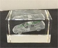 Laser engraved NASCAR #9 car measuring