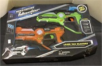Space blaster battery operated laser tag blaster -